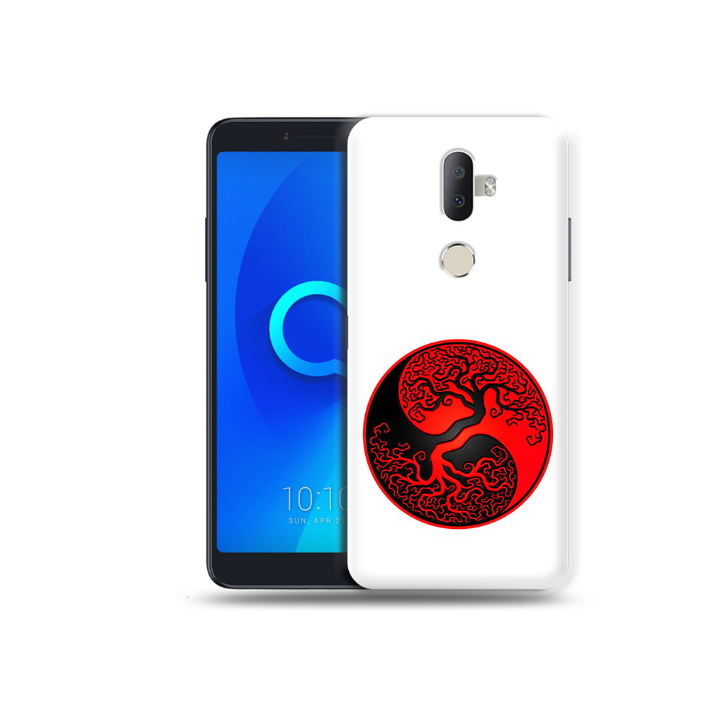 

Чехол MyPads Tocco для Alcatel 3V инь янь дерево, Прозрачный, Tocco