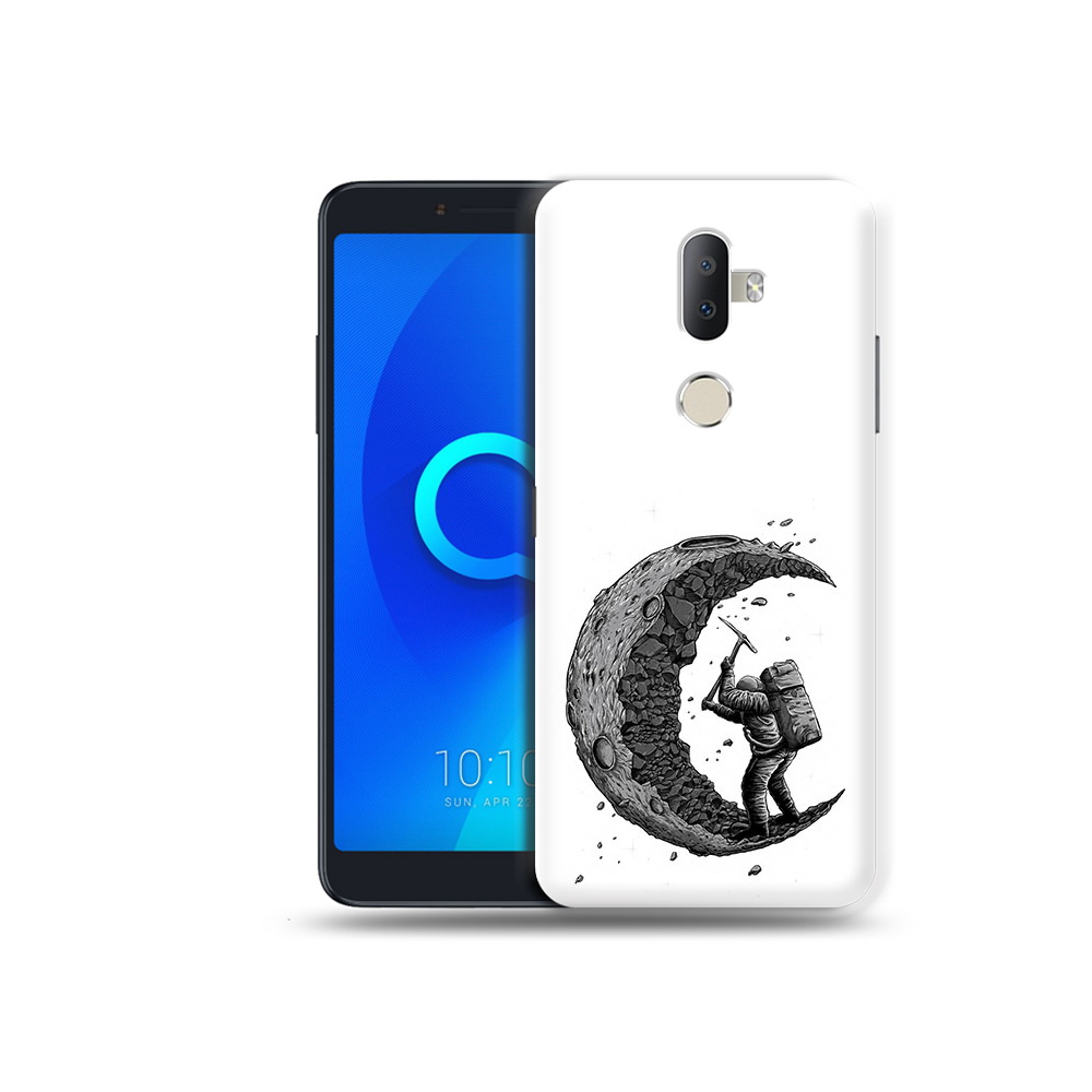 

Чехол MyPads Tocco для Alcatel 3V камненная луна, Прозрачный, Tocco