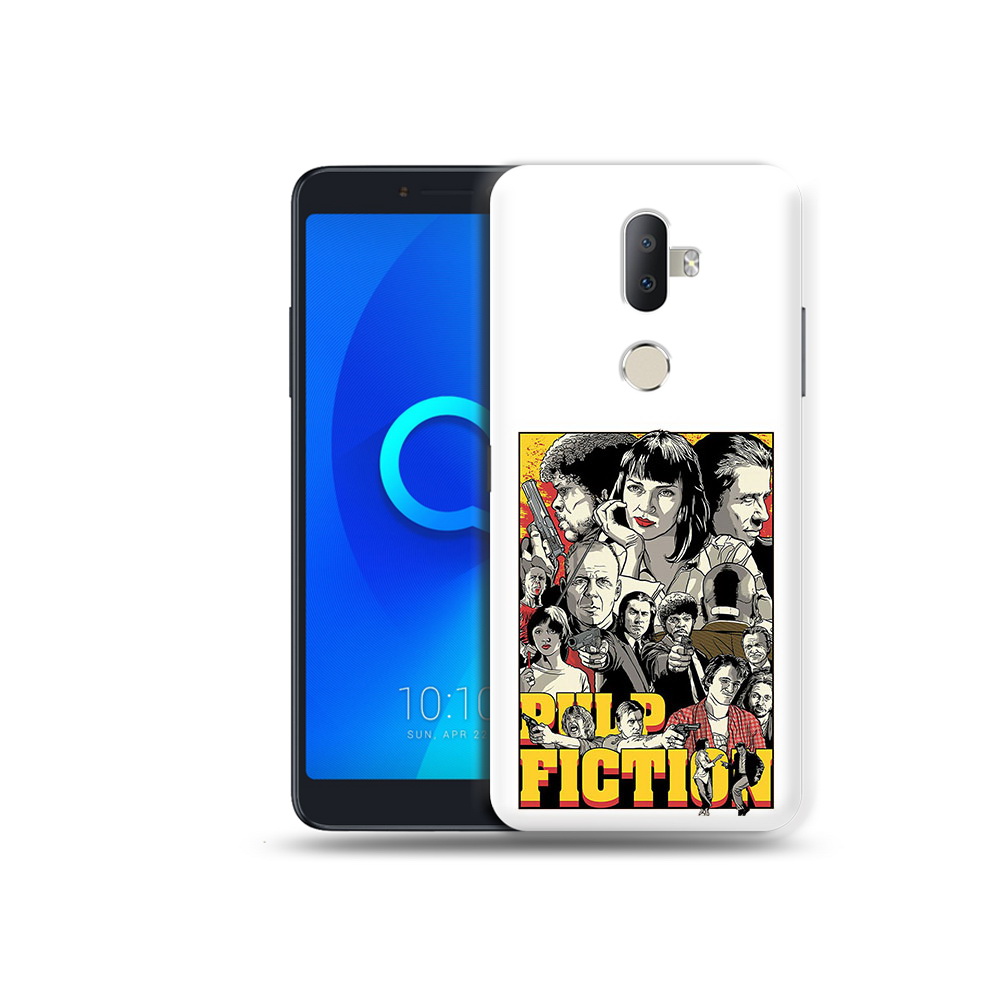 

Чехол MyPads Tocco для Alcatel 3V комикс картинка, Прозрачный, Tocco