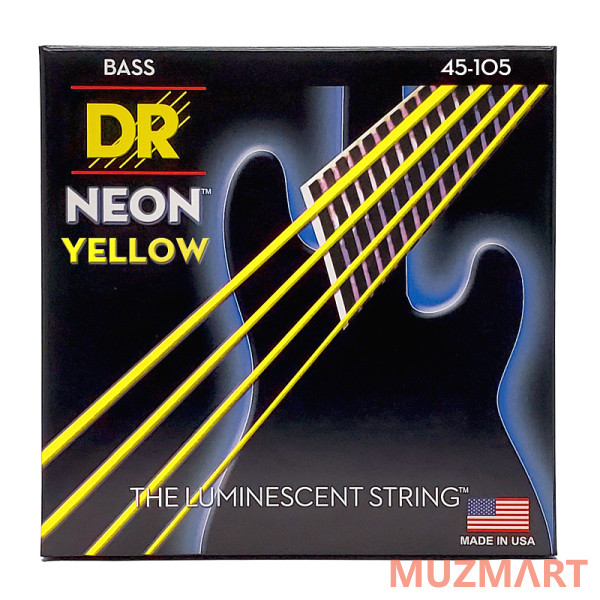 DR NYB-45 HI-DEF NEON Струны для бас-гитары