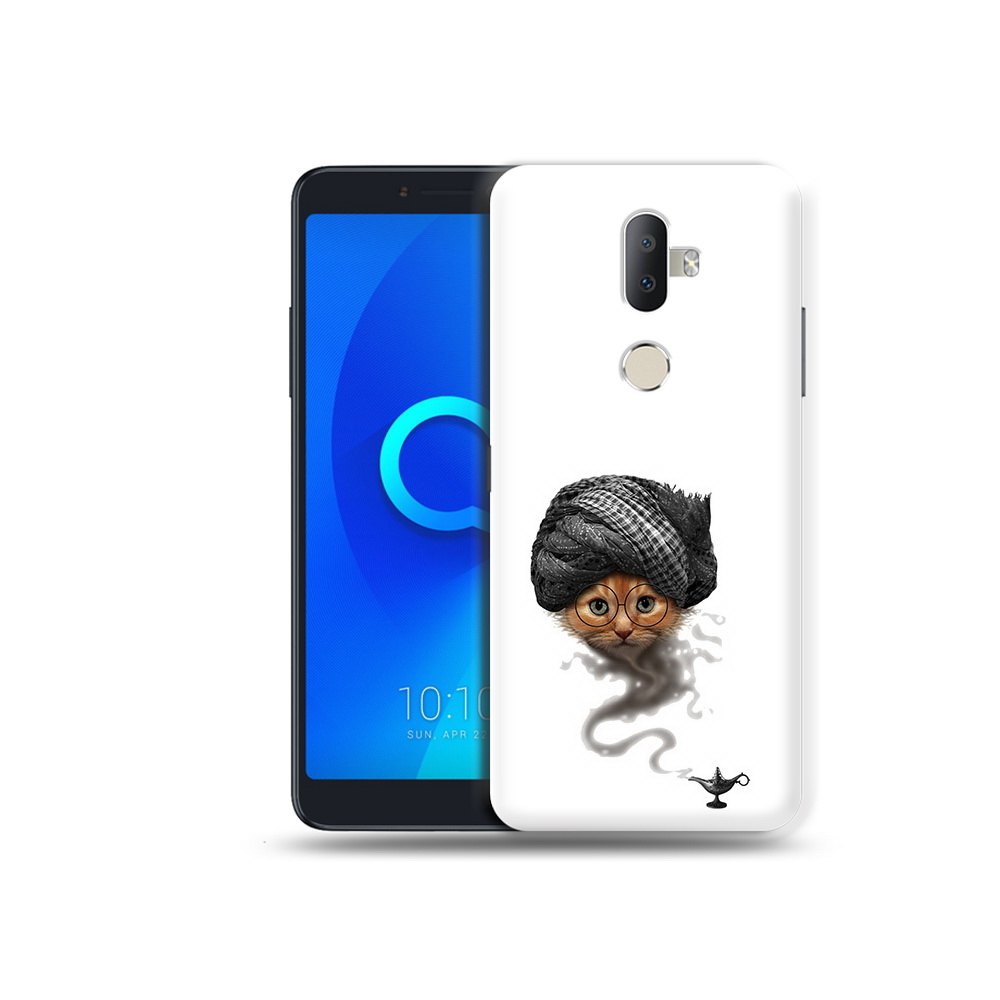 

Чехол MyPads Tocco для Alcatel 3V кот джин, Прозрачный, Tocco