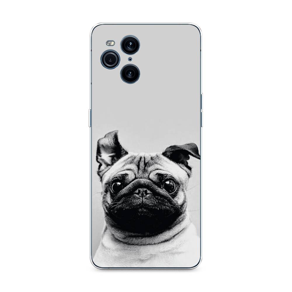 

Чехол Awog на Oppo Find X3 Pro "Ушастый мопс", Разноцветный, 255750-1