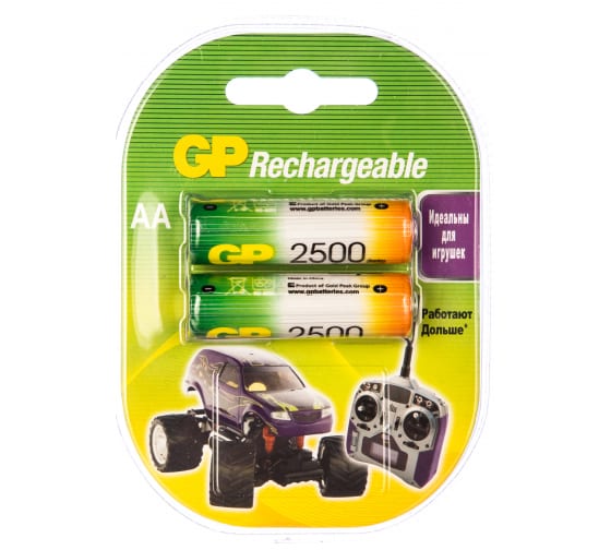 

GP Аккумулятор GP LR6 AA 2500 mAh (уп 2 шт)