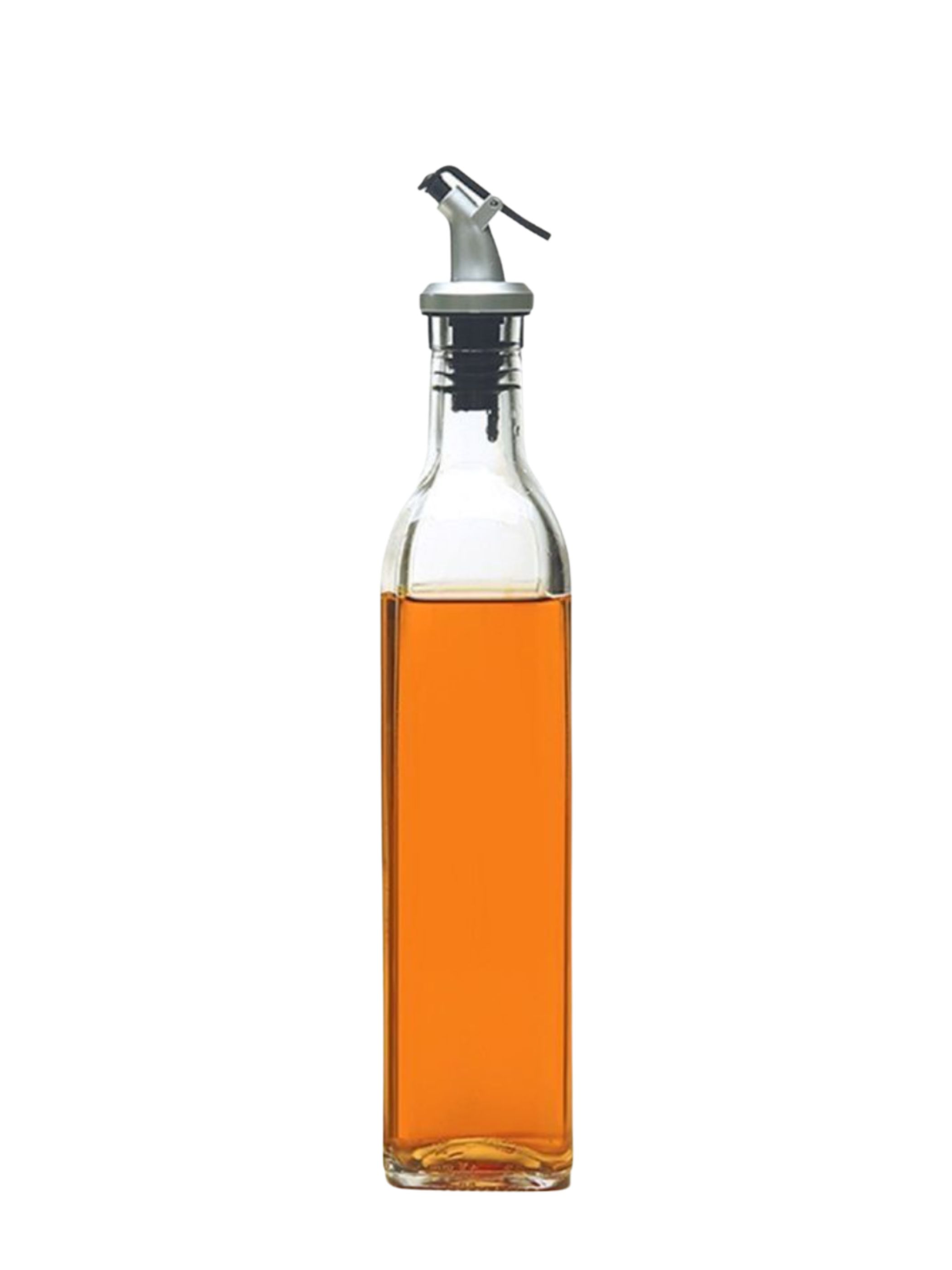 фото Бутылка стеклянная для масла и уксуса с пробкой и дозатором 500мл, для кухни, для хранения паприка-корица