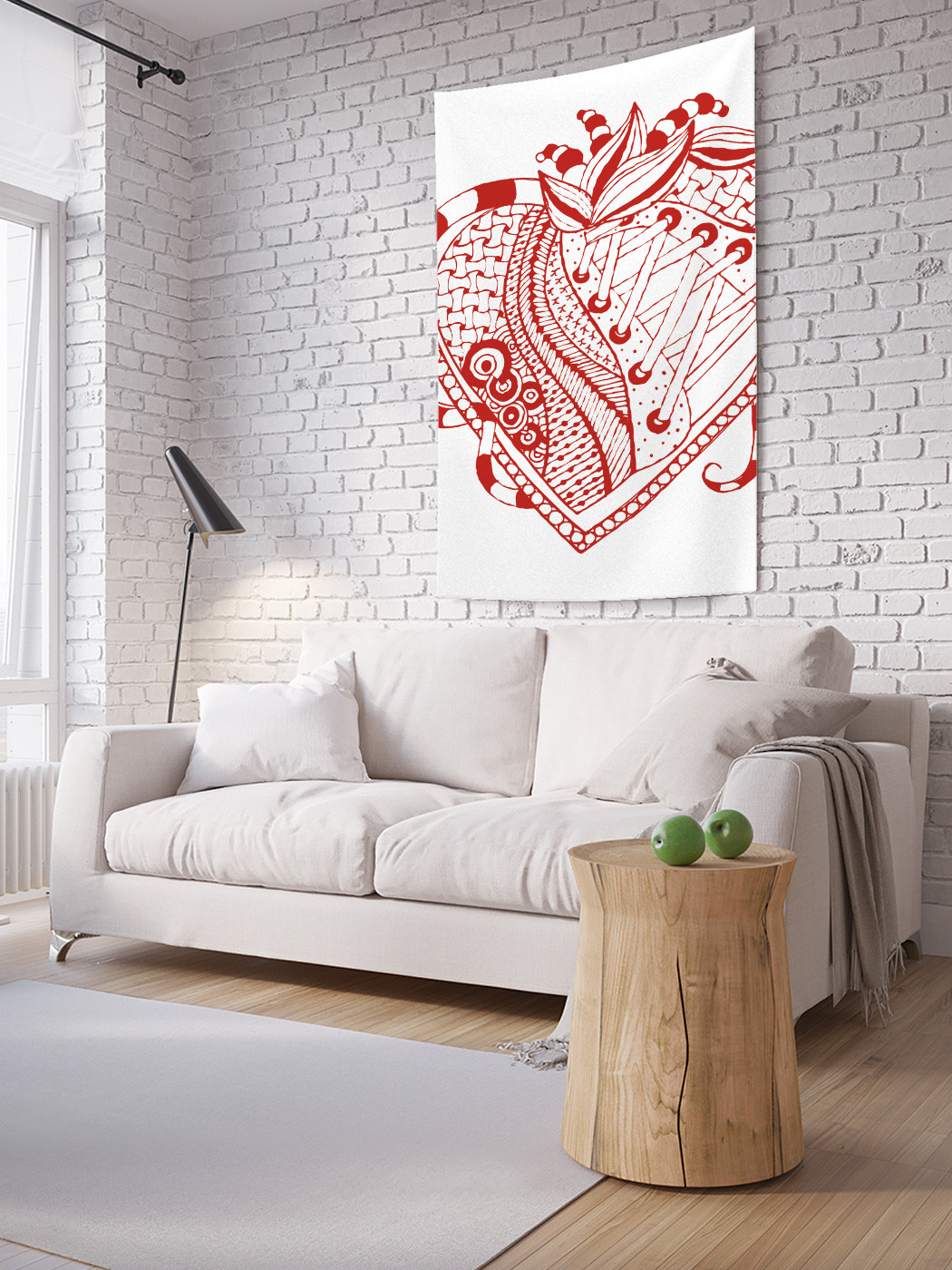 

Вертикальное фотопанно на стену JoyArty Символическое сердце 100x150 см, Символическое сердце