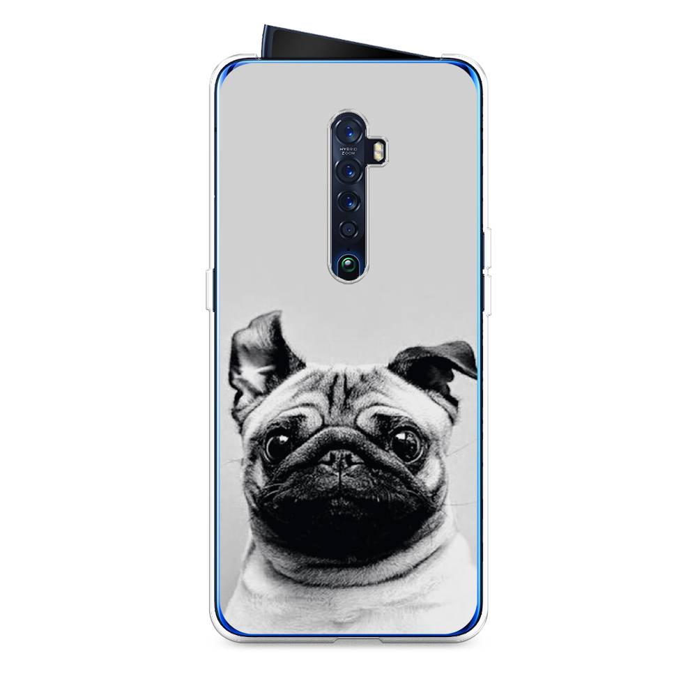 

Чехол Awog на Oppo Reno 2 "Ушастый мопс", Разноцветный, 253550-1