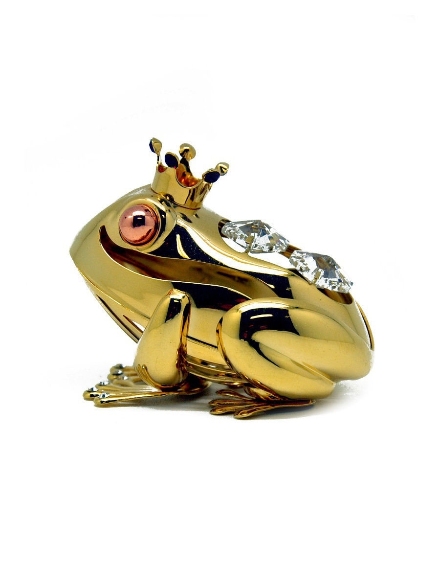 

Фигурка Лягушка с короной CRYSTOCRAFT 227-001-GCL золотистый, 227-001-GCL