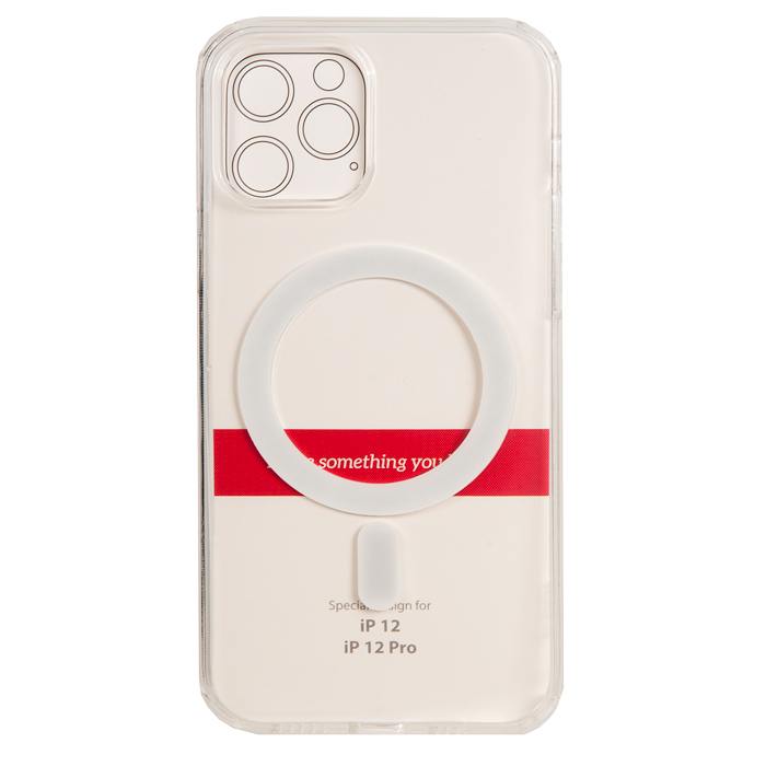 фото Чехол hoco tpu magnetic series для apple iphone 12/12 pro, прозрачный