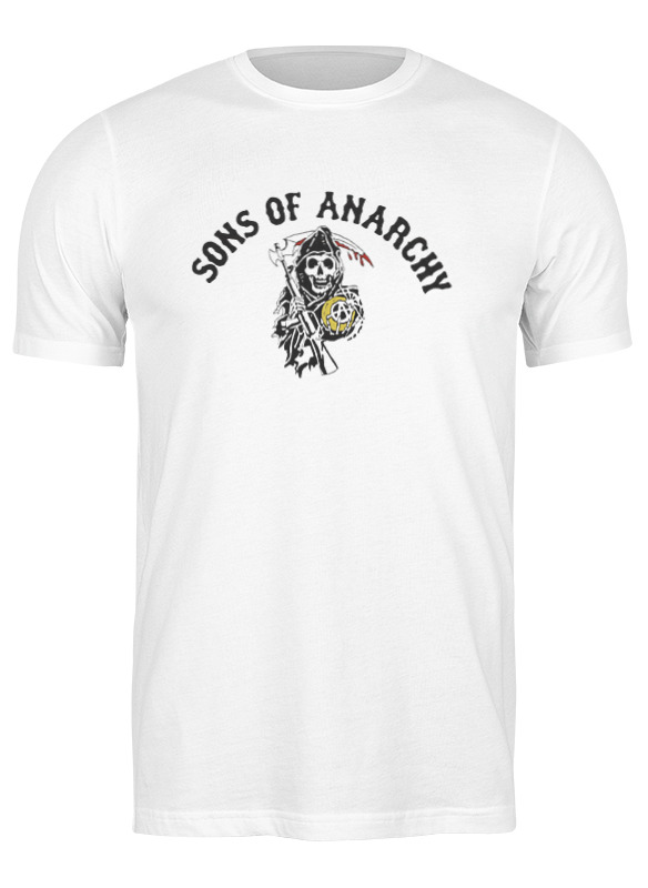

Футболка мужская Printio Sons of anarchy белая L, Белый, Sons of anarchy