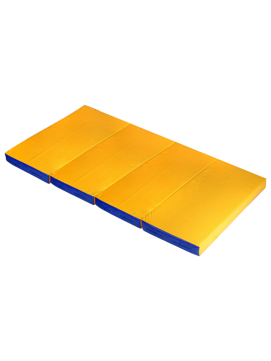 Мат для шведской стенки SportLim Сине-желтый (100/200/10 см)