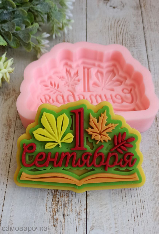 

1 сентября листья силиконовая форма