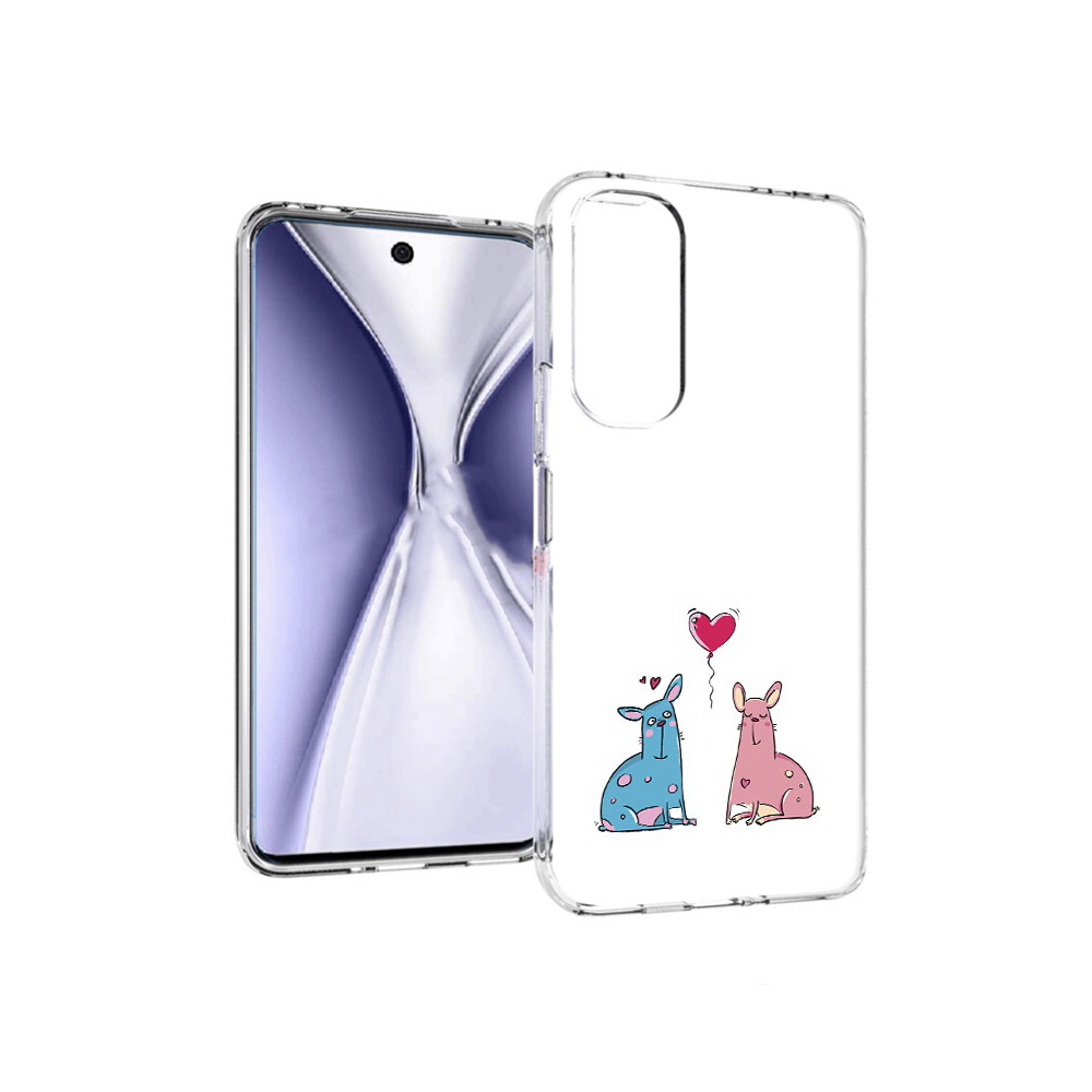 

Чехол MyPads Tocco для Huawei Honor X20 Лама любовь, Прозрачный, Tocco