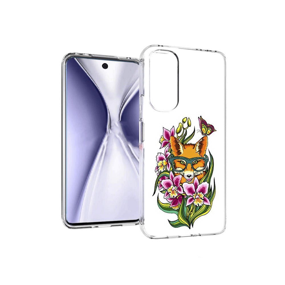 

Чехол MyPads Tocco для Huawei Honor X20 Лиса в цветах, Прозрачный, Tocco