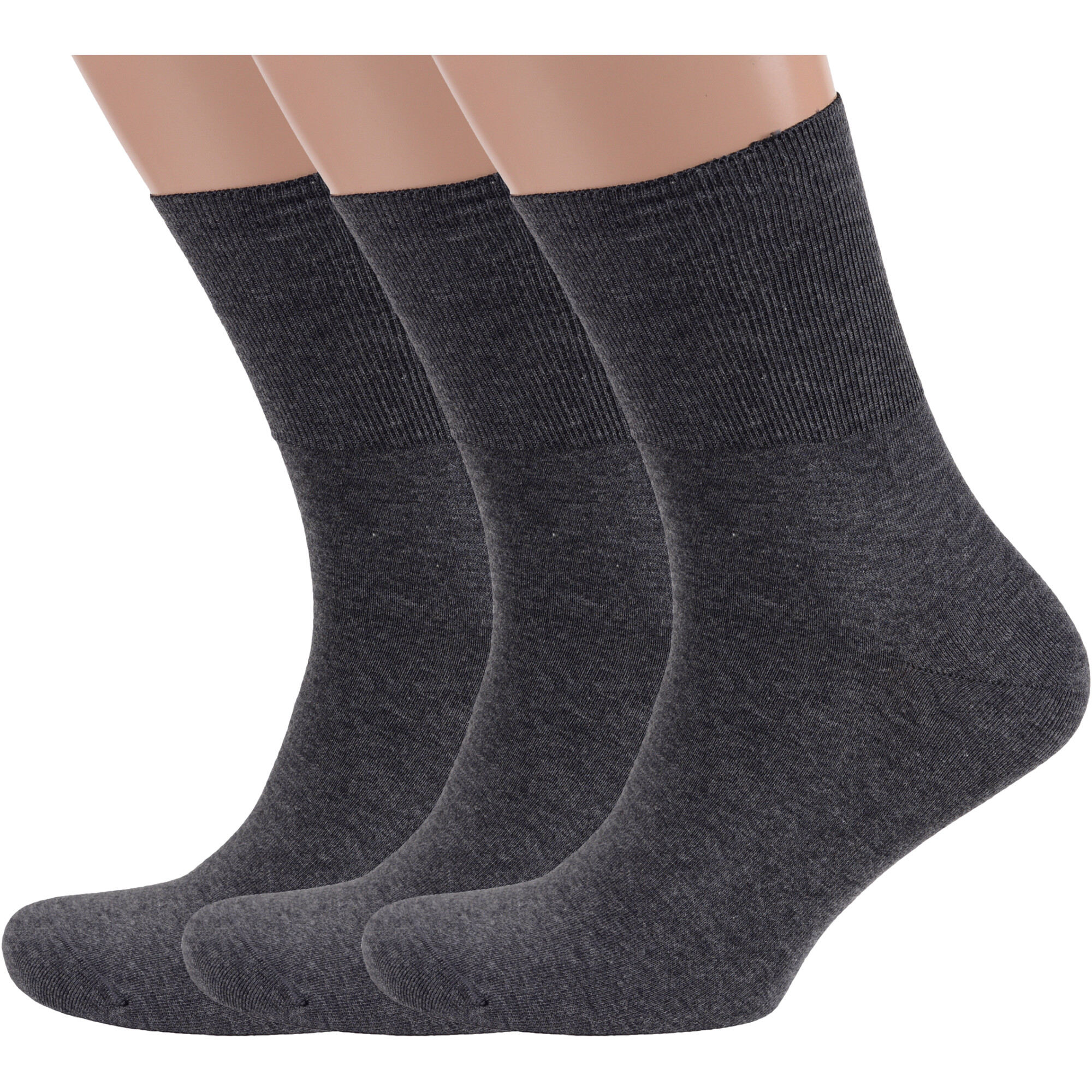 

Комплект носков мужских Rusocks 3-М-245 серых 27-29, 3 пары, Серый, 3-М-245
