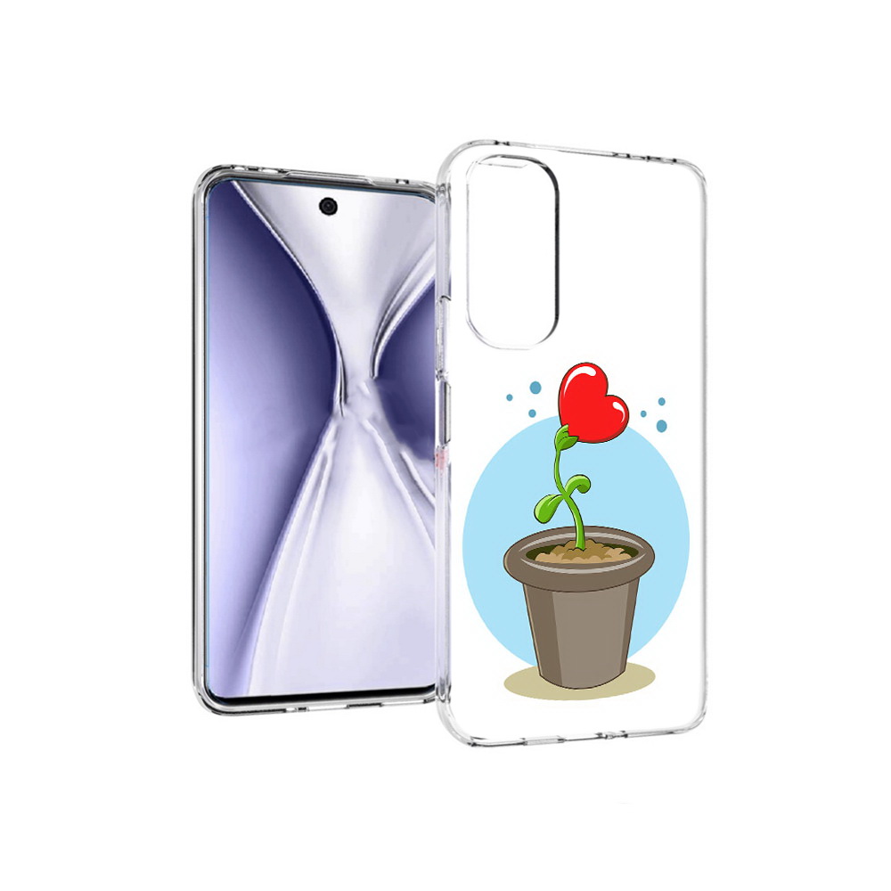

Чехол MyPads Tocco для Huawei Honor X20 Растение любви 14 февраля, Прозрачный, Tocco
