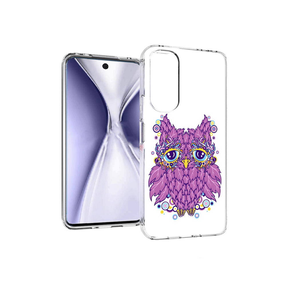 Чехол MyPads Tocco для Huawei Honor X20 Розовая сова