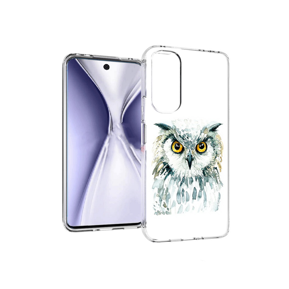 

Чехол MyPads Tocco для Huawei Honor X20 Серьезная сова, Прозрачный, Tocco