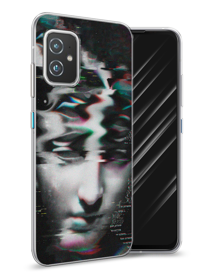 

Чехол Awog на Asus ZenFone 8 "Glitch Art", Серый, 44450-9