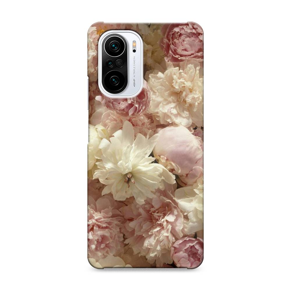 

Пластиковый чехол "Пионы светлые" на Xiaomi Poco F3, 310120-6