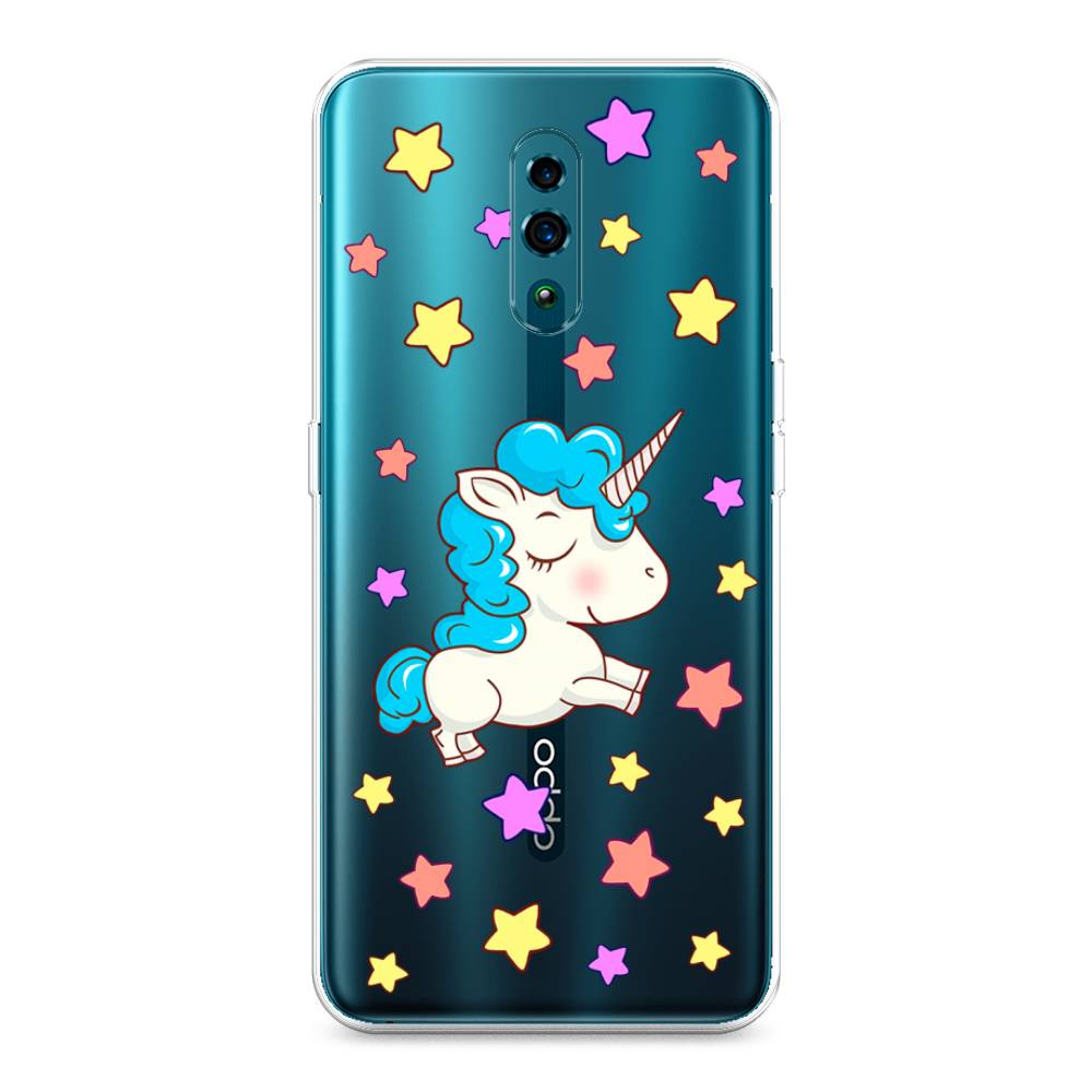 

Чехол Awog на Oppo Reno "Звездный единорог", Разноцветный, 250750-2