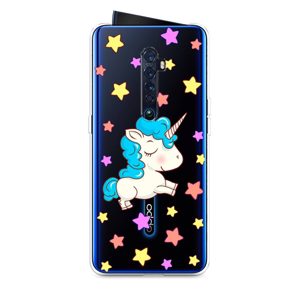 

Чехол Awog на Oppo Reno 2 "Звездный единорог", Разноцветный, 253550-2