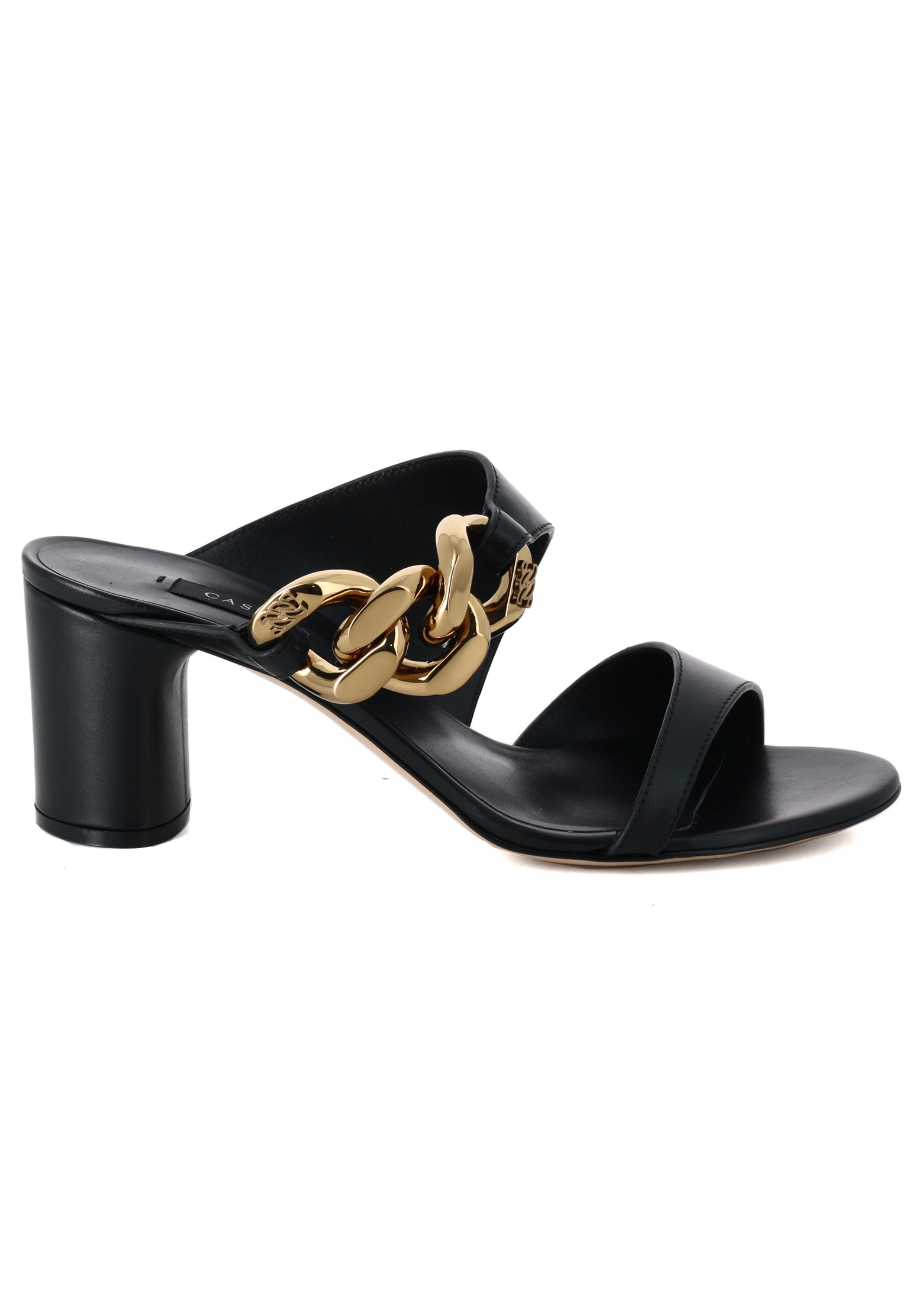 

Мюли женские Casadei 140715 черные 38.5 EU, Черный, 140715