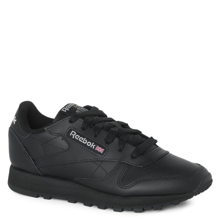 фото Кроссовки женские reebok classic leather черные 37 eu