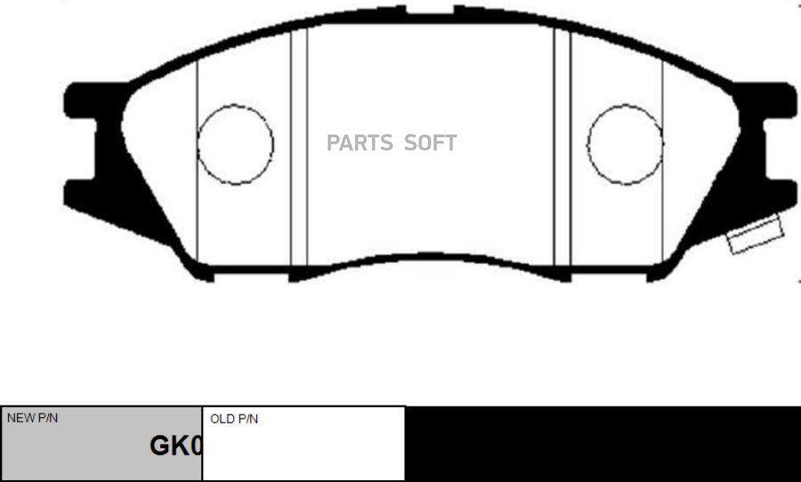 

Колодки Дисковые Передние Nissan Sunny B15 98>/Almera Classic 06> CTR GK0978 Gk0978