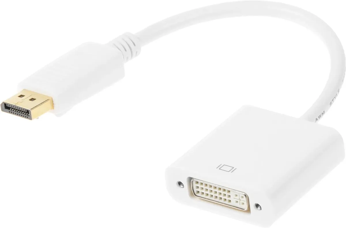 

Переходник Display Port miniDisplayPort m - DVI f, белый, Переходник Display Port miniDisplayPort (m) - DVI (f), белый