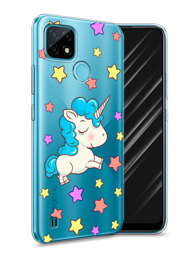 

Чехол Awog на Realme C21 "Звездный единорог", Разноцветный, 254950-2