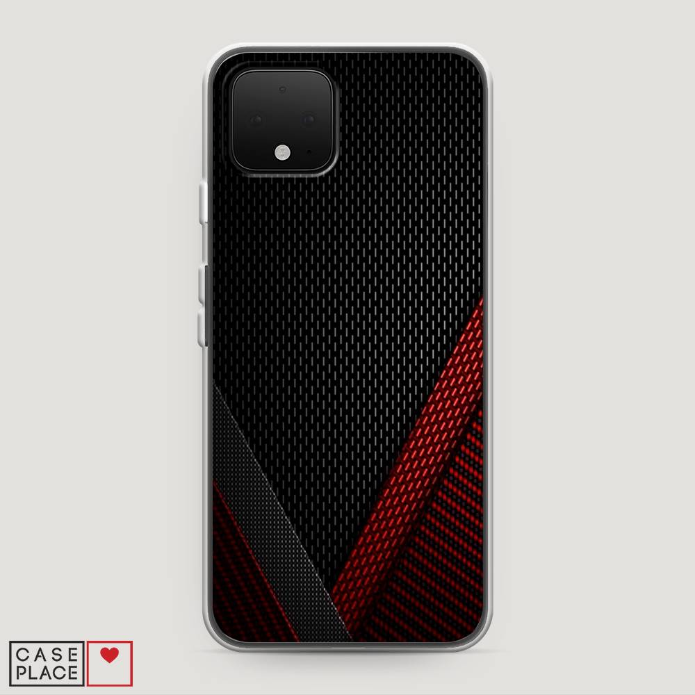 

Чехол Awog на Google Pixel 4 "Красный карбон", Разноцветный, 270250-3