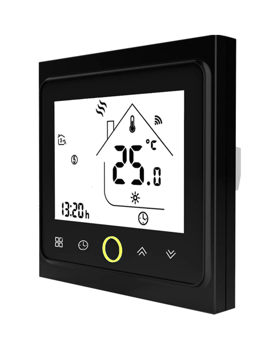 

Терморегулятор для теплого пола с WiFI MoesBHT Black, Черный, MoesBHT WiFi Black