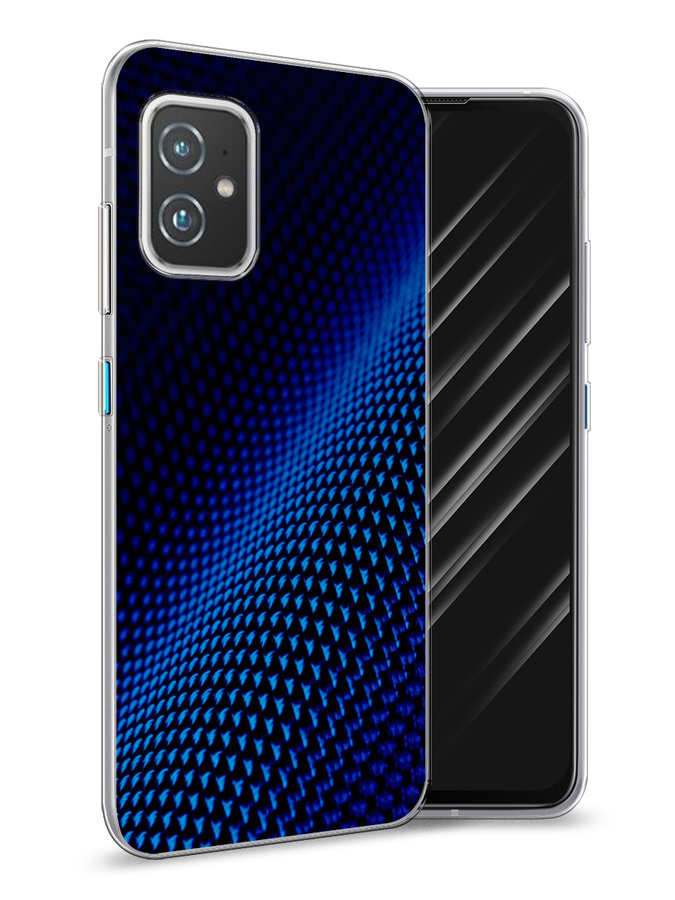 

Чехол Awog на Asus ZenFone 8 "Синий карбон", Черный;синий, 44450-3