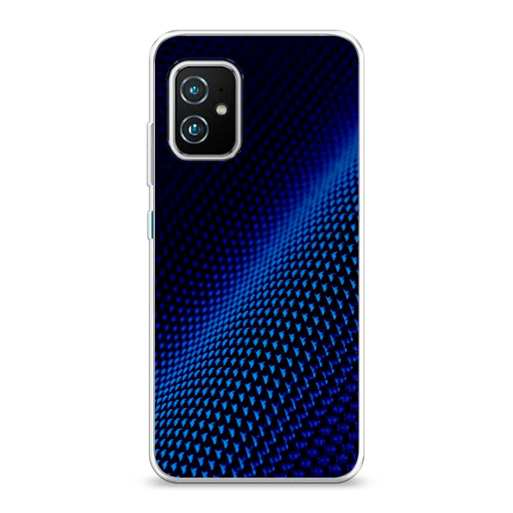 фото Чехол awog "синий карбон" для asus zenfone 8