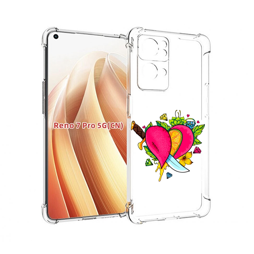 

Чехол MyPads Фруктовое сердце для OPPO Reno7 Pro 5G, Прозрачный, Tocco