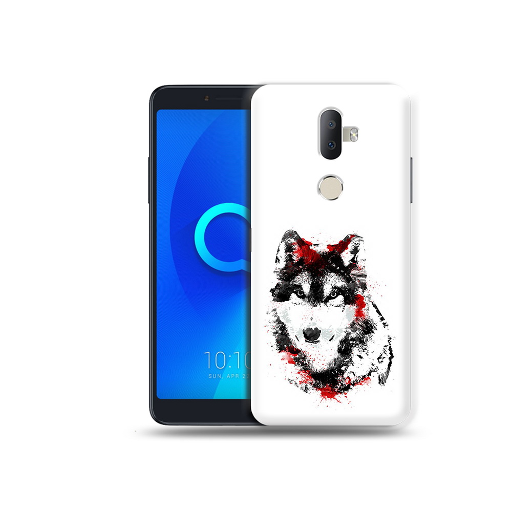 

Чехол MyPads Tocco для Alcatel 3V кровавый волк, Прозрачный, Tocco