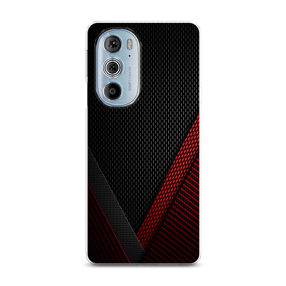 

Чехол Awog на Motorola Edge 30 Pro "Красный карбон", Разноцветный, 243350-3