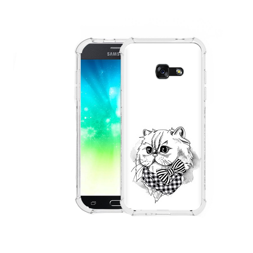 

Чехол MyPads Tocco для Samsung Galaxy A3 (2016) нарисованная красивая кошечка, Прозрачный, Tocco