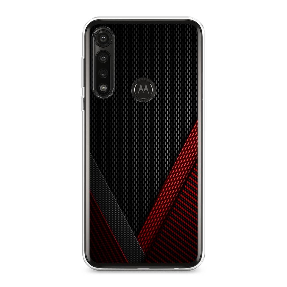 

Чехол Awog на Motorola Moto G Power 2020 "Красный карбон", Разноцветный, 242650-3