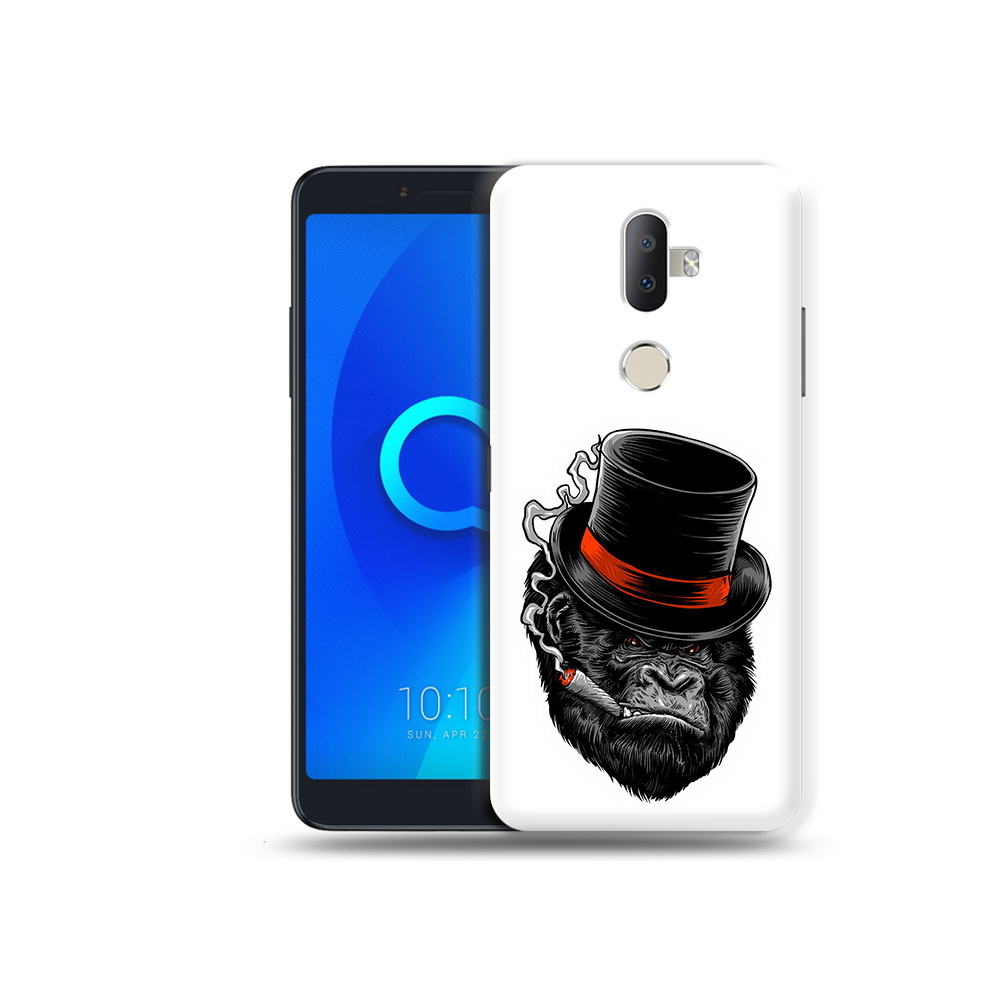 

Чехол MyPads Tocco для Alcatel 3V дизайнерская горилла, Прозрачный, Tocco
