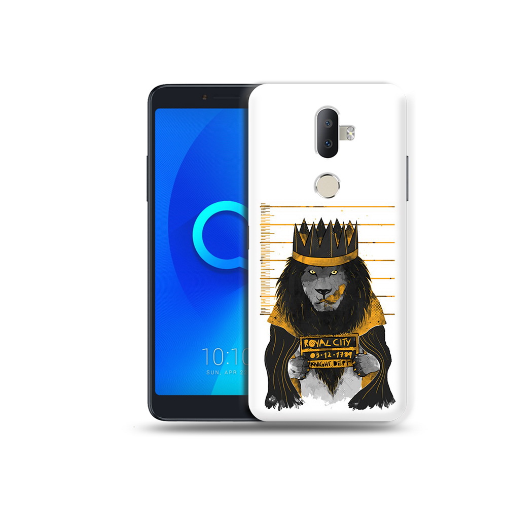 

Чехол MyPads Tocco для Alcatel 3V лев в законе, Прозрачный, Tocco
