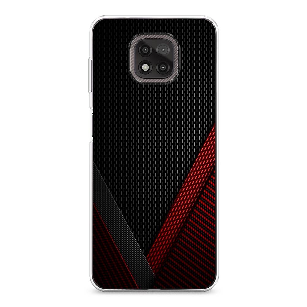 

Чехол Awog на Motorola Moto G Power 2021 "Красный карбон", Разноцветный, 242750-3