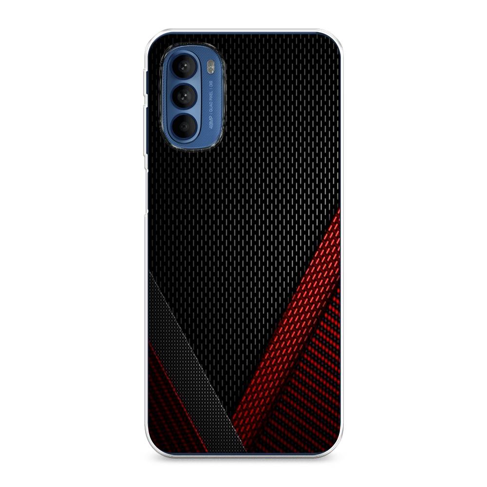 

Чехол Awog на Motorola Moto G31/G41 "Красный карбон", Разноцветный, 242550-3