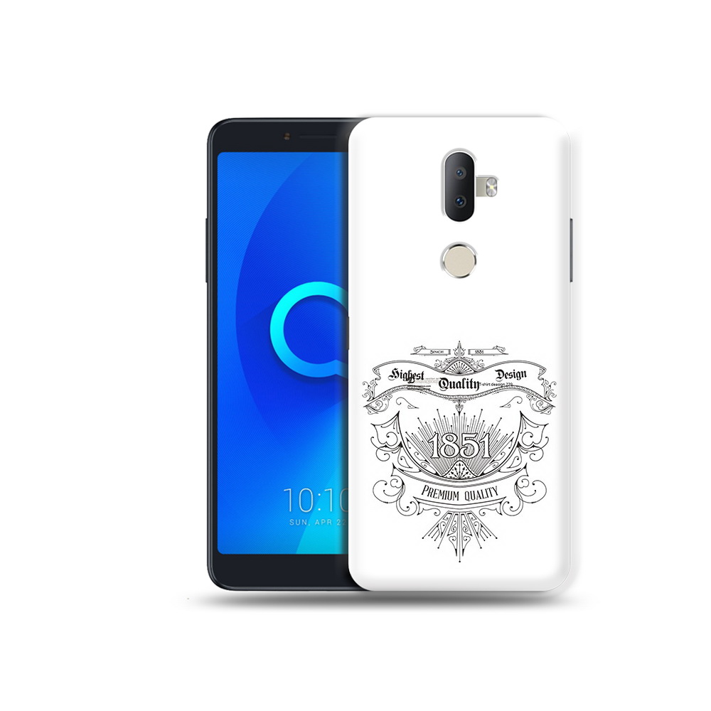 

Чехол MyPads Tocco для Alcatel 3V логотип 1851 год, Прозрачный, Tocco