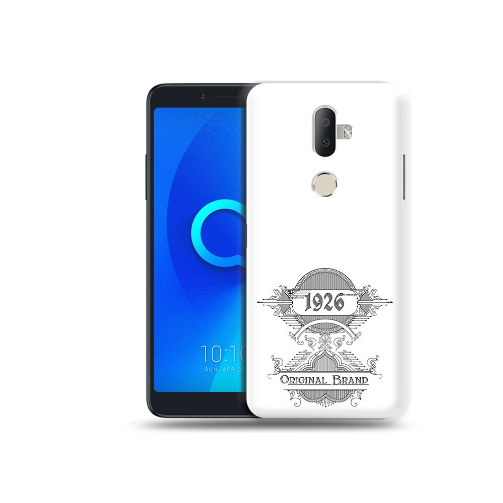 

Чехол MyPads Tocco для Alcatel 3V логотип черно белый, Прозрачный, Tocco