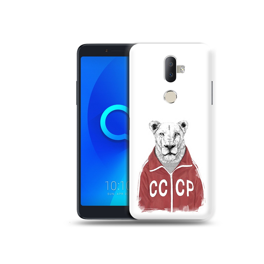 

Чехол MyPads Tocco для Alcatel 3V львица ссср, Прозрачный, Tocco