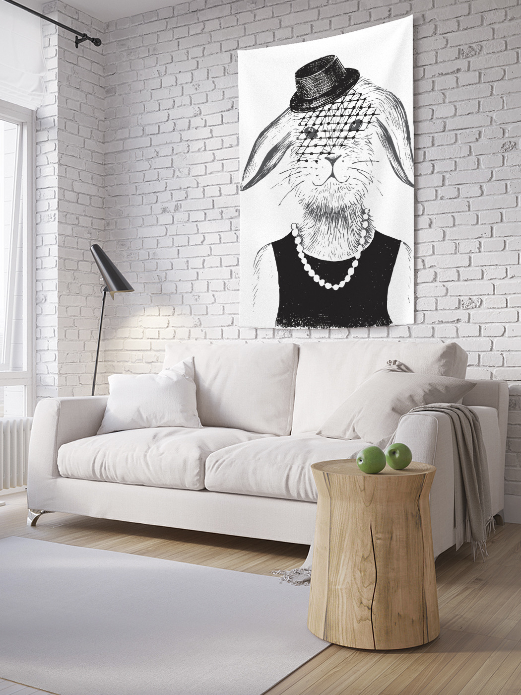 

Вертикальное фотопанно на стену JoyArty Зайчиха мадмуазель 100x150 см, Зайчиха мадмуазель