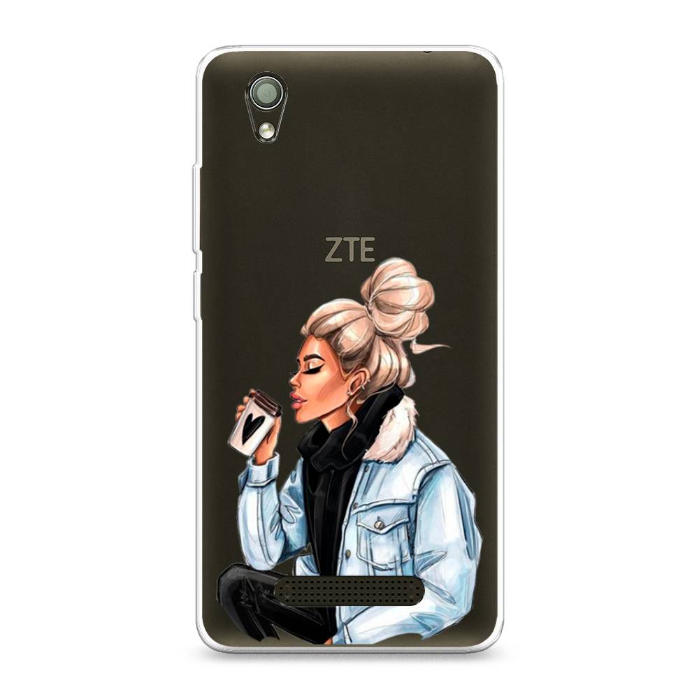 

Чехол Awog на ZTE Blade X3 / ЗТЕ Блэйд X3 "Cute girl", Разноцветный, 130650-7