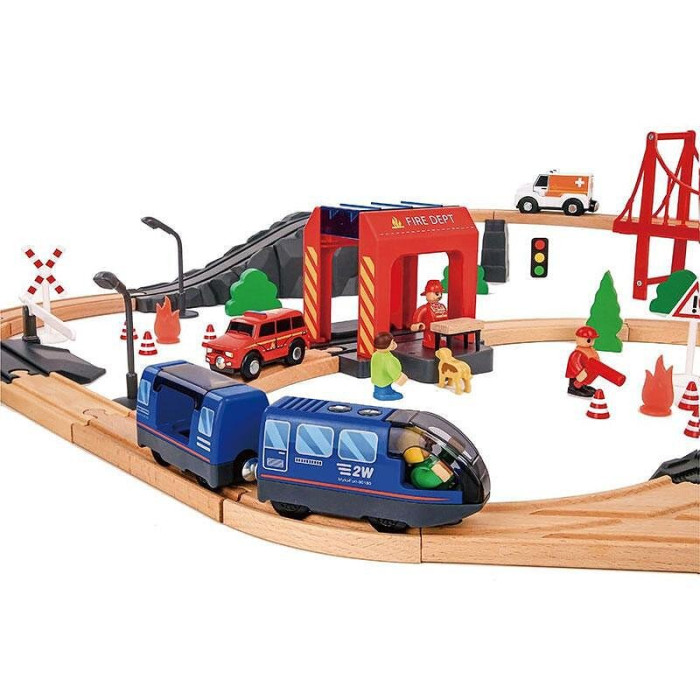 

Игровой набор Железная дорога Tooky Toy Поезд спасателей TH683