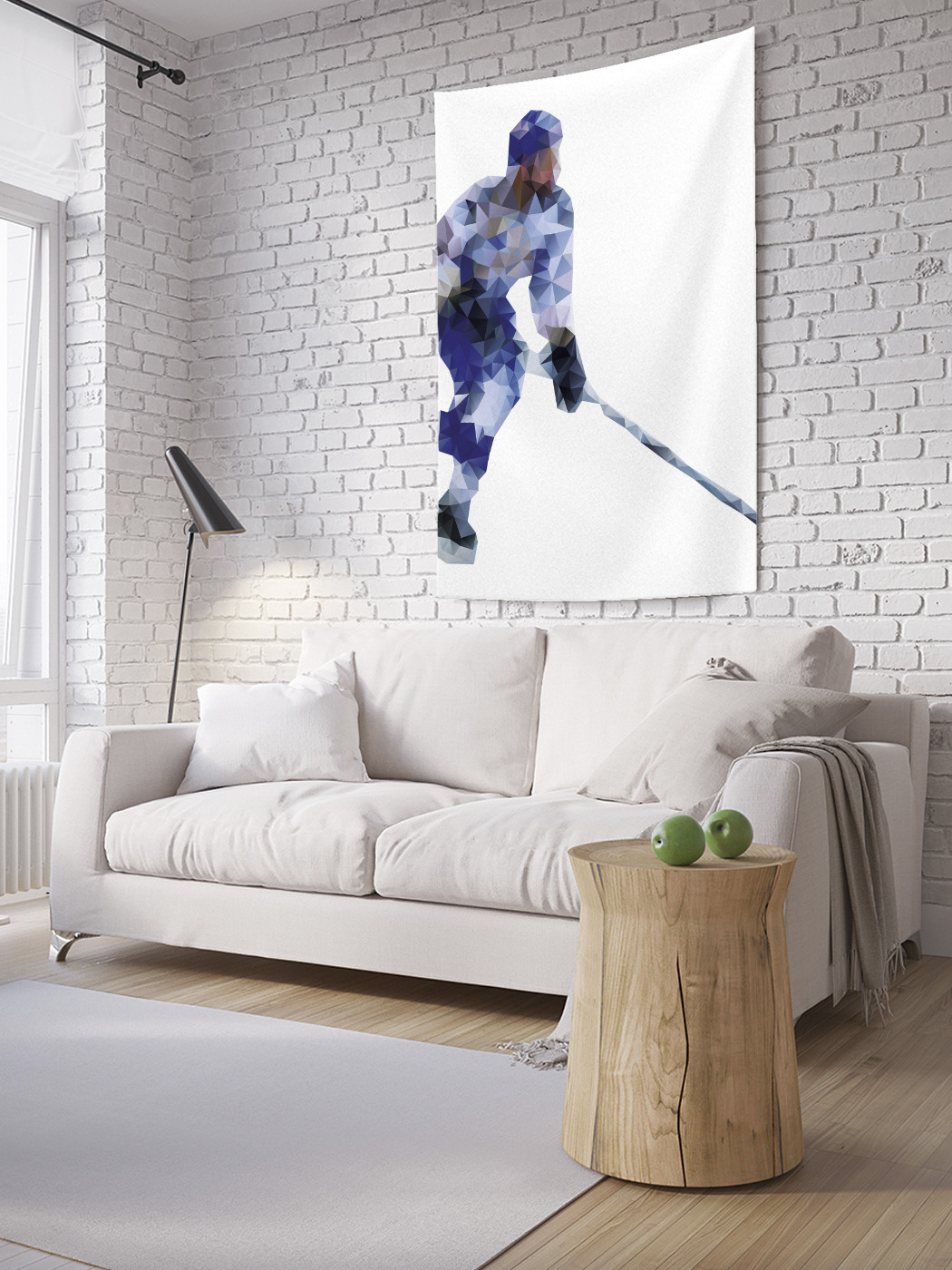 

Вертикальное фотопанно на стену JoyArty Стелс хоккеист 100x150 см, Стелс хоккеист